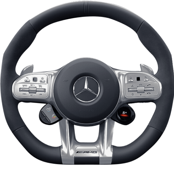 Mercedes-Benz steering wheel from 2020 with AMG mod
