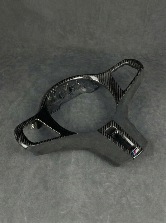 Carbon Fiber Gloss Steering Wheel Trim