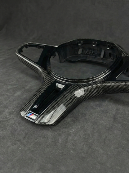 Carbon Fiber Gloss Steering Wheel Trim