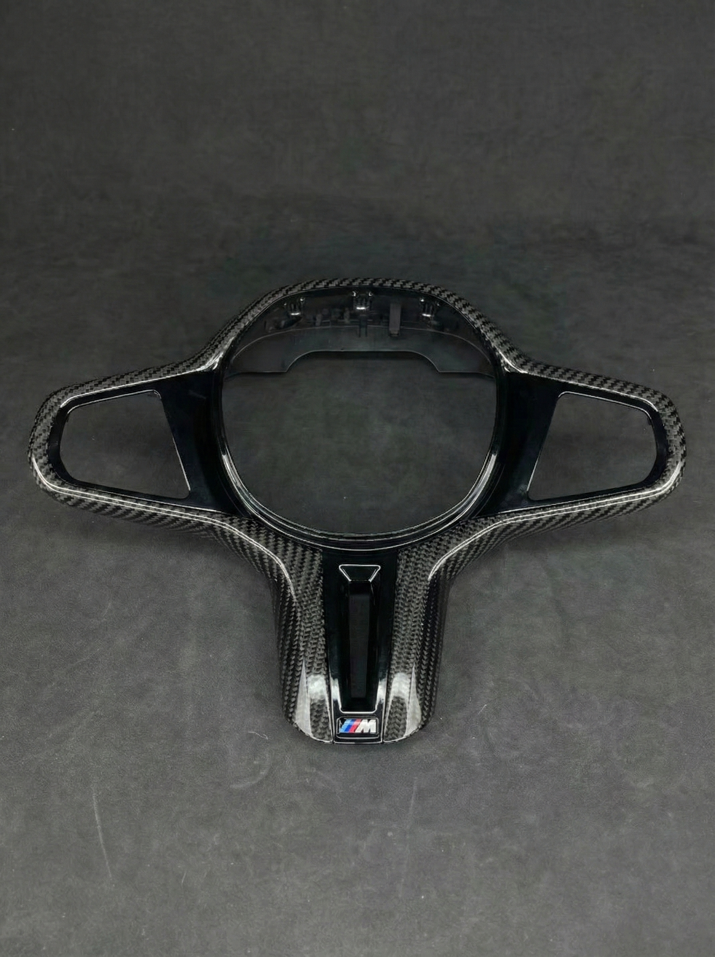 Carbon Fiber Gloss Steering Wheel Trim