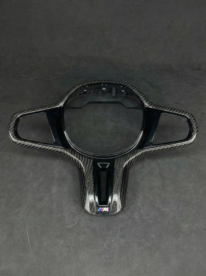 Carbon Fiber Gloss Steering Wheel Trim